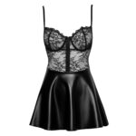Noir Blonde Kjole med Wetlook Nederdel