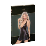 Noir Wetlook Kjole med Top i Slangeskind look