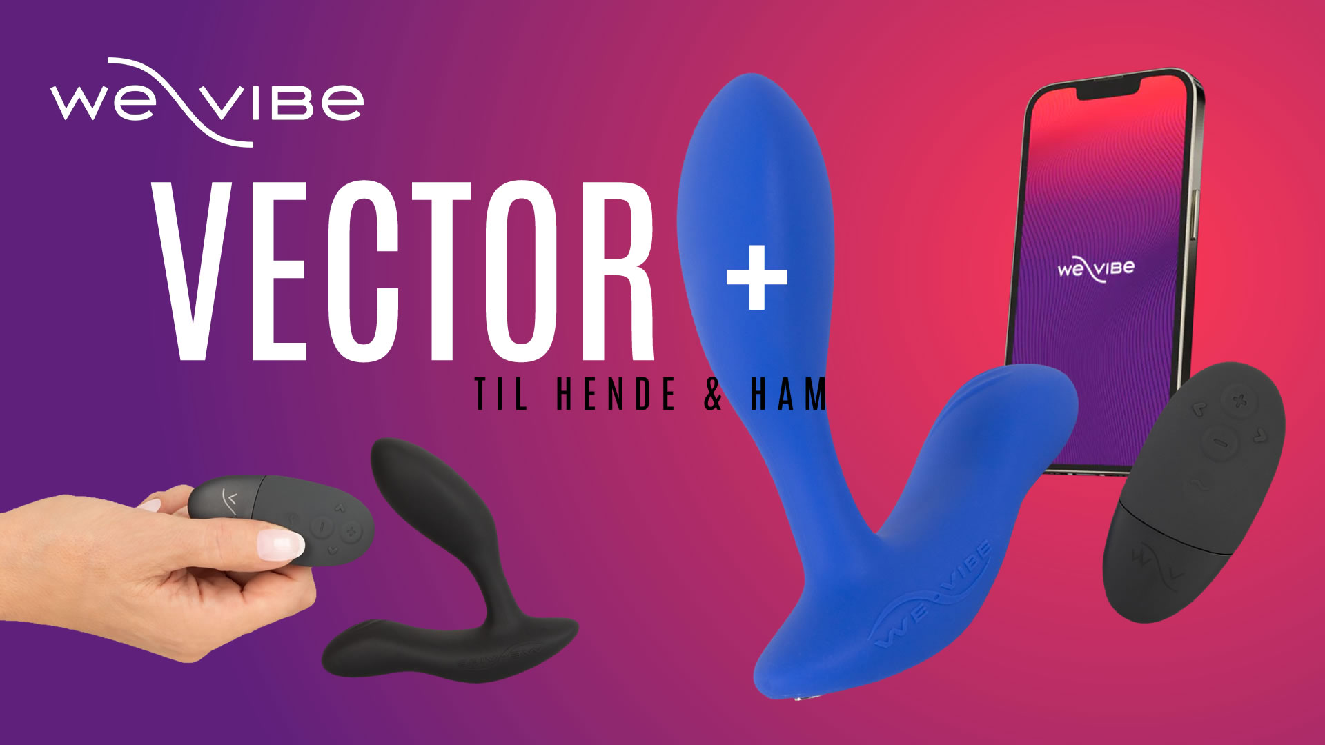 We-Vibe Vector + Anal Plug med Fjernbetjening og App