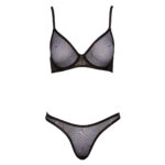 BH sæt i Transparent med Guld Glimmer