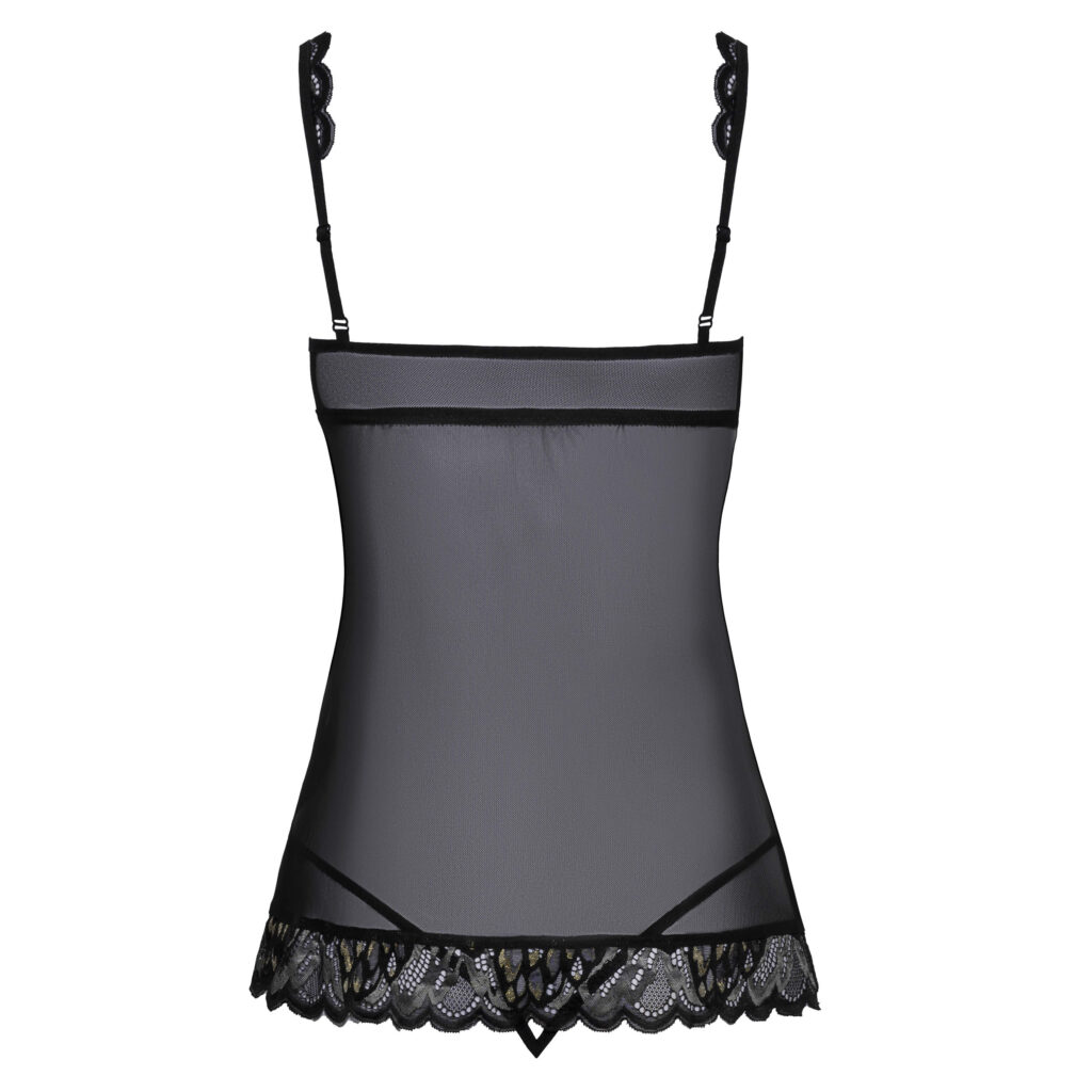 Kissable Babydoll med Blonder og G-streng