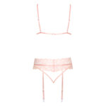 Kissable Lingeri Sæt i Rosa med Blondekanter