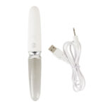 Liaison Straight Silikone og Glas Vibrator med LED Lys
