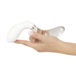 Liaison Curve Silikone og Glas Vibrator med LED Lys