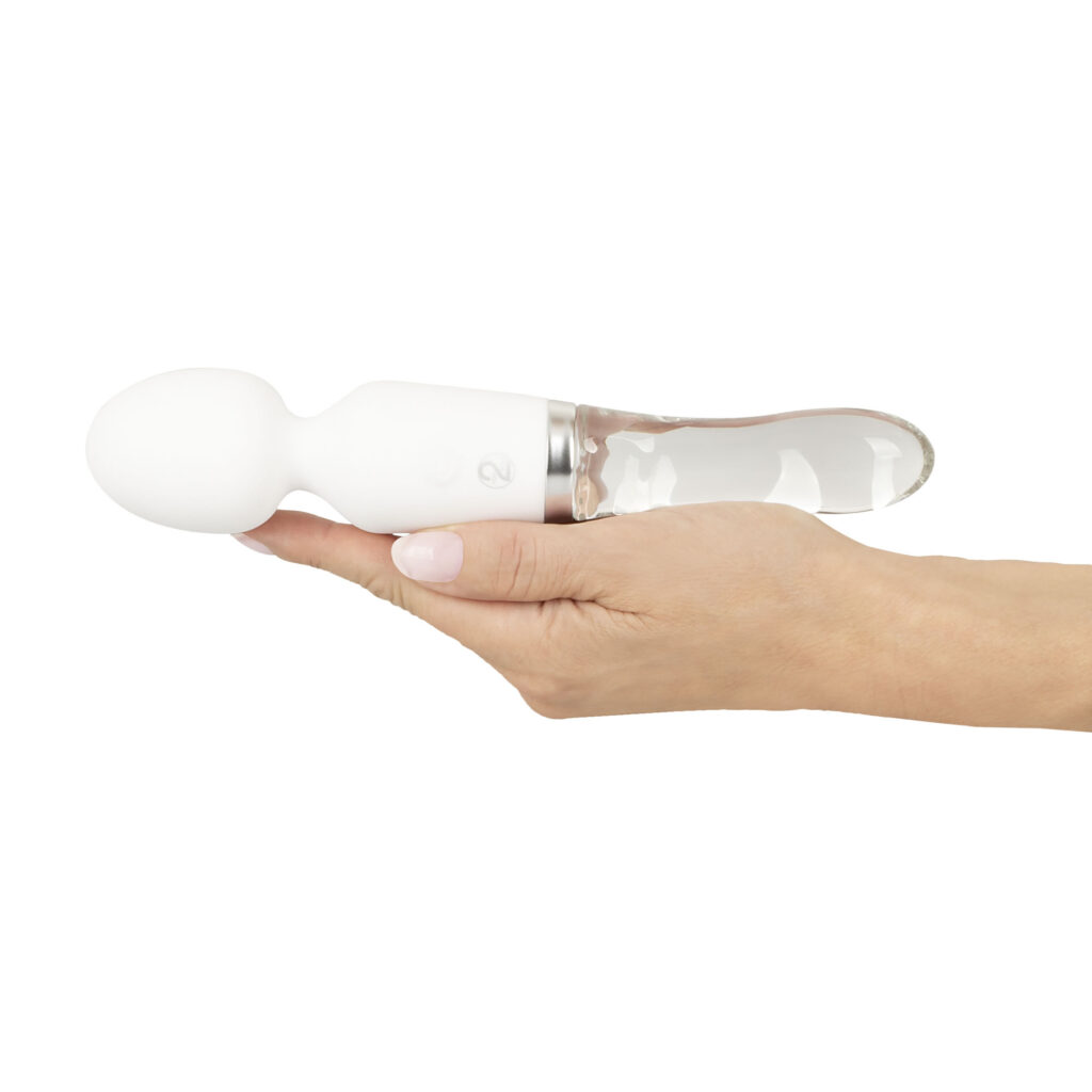 Liaison Wand Silikone og Glas Vibrator med LED Lys