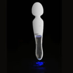 Liaison Wand Silikone og Glas Vibrator med LED Lys