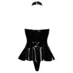 Vinyl Body med Spænder og Peplum