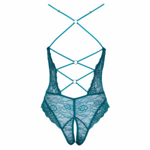 Grøn Blonde Body med Dyb Udskæring og Bundløs