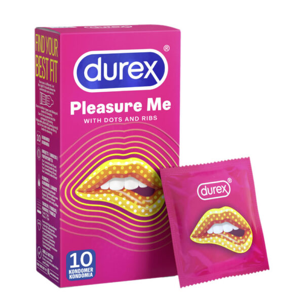 Durex Pleasure Me Kondom med riller og knopper