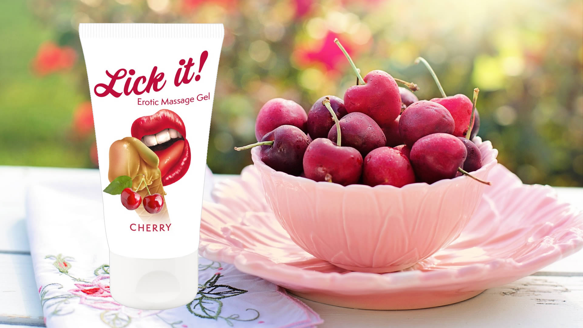 Lick-it Cherry Kirsebær Massage Olie
