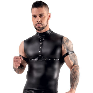 Wetlook Herre Shirt med Harness og Armlænker