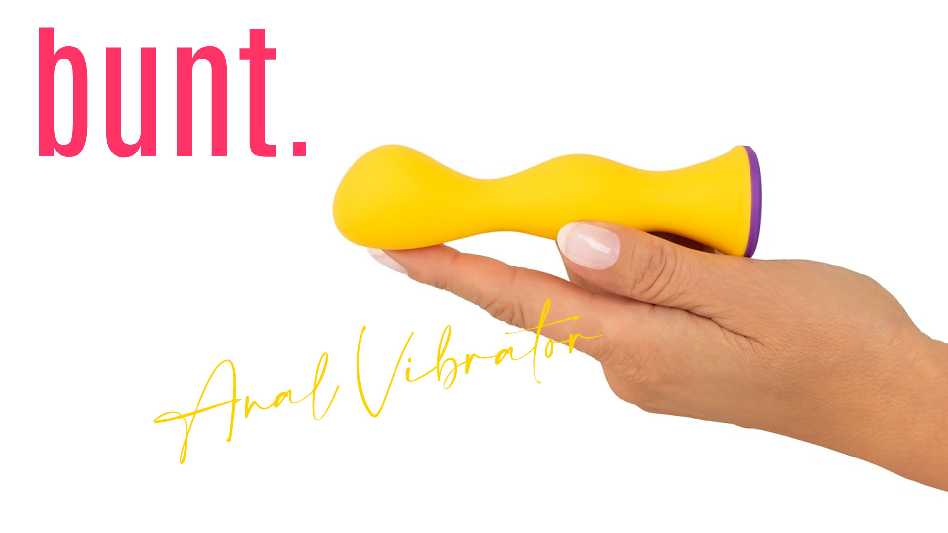 Bunt Silikone Anal Vibrator