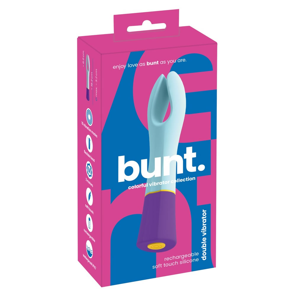 Bunt Silikone Dobbelt Vibrator til hende og ham