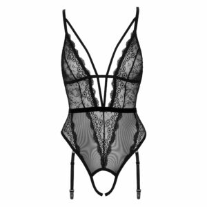 Bundløs Blonde Body med Nylon og Strømpeholdere