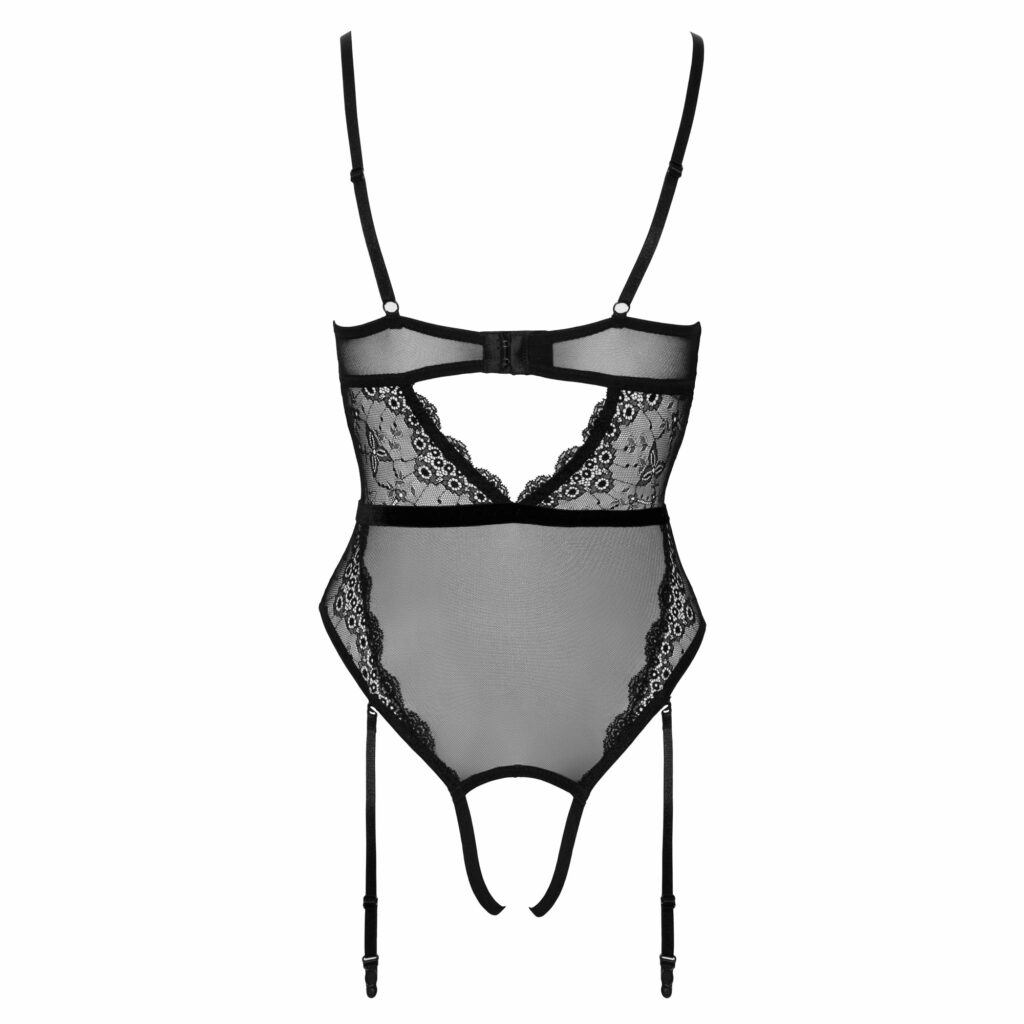 Bundløs Blonde Body med Nylon og Strømpeholdere