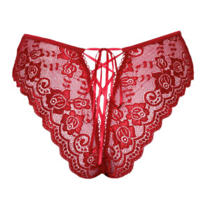 Røde Brief Bundløse Blonde Trusser