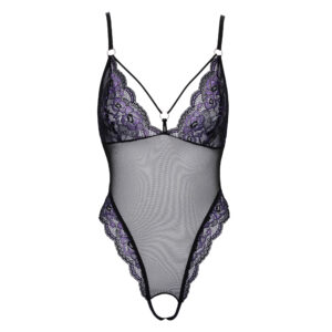 Bundløs Blonde Body i Lilla og Sort