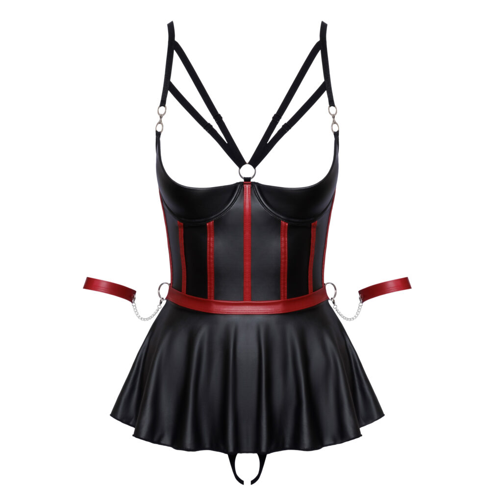 Wetlook Longline BH med nederdel, Trusser og Armlænker