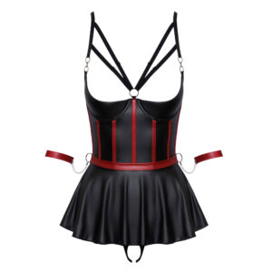 Wetlook Longline BH med nederdel, Trusser og Armlænker