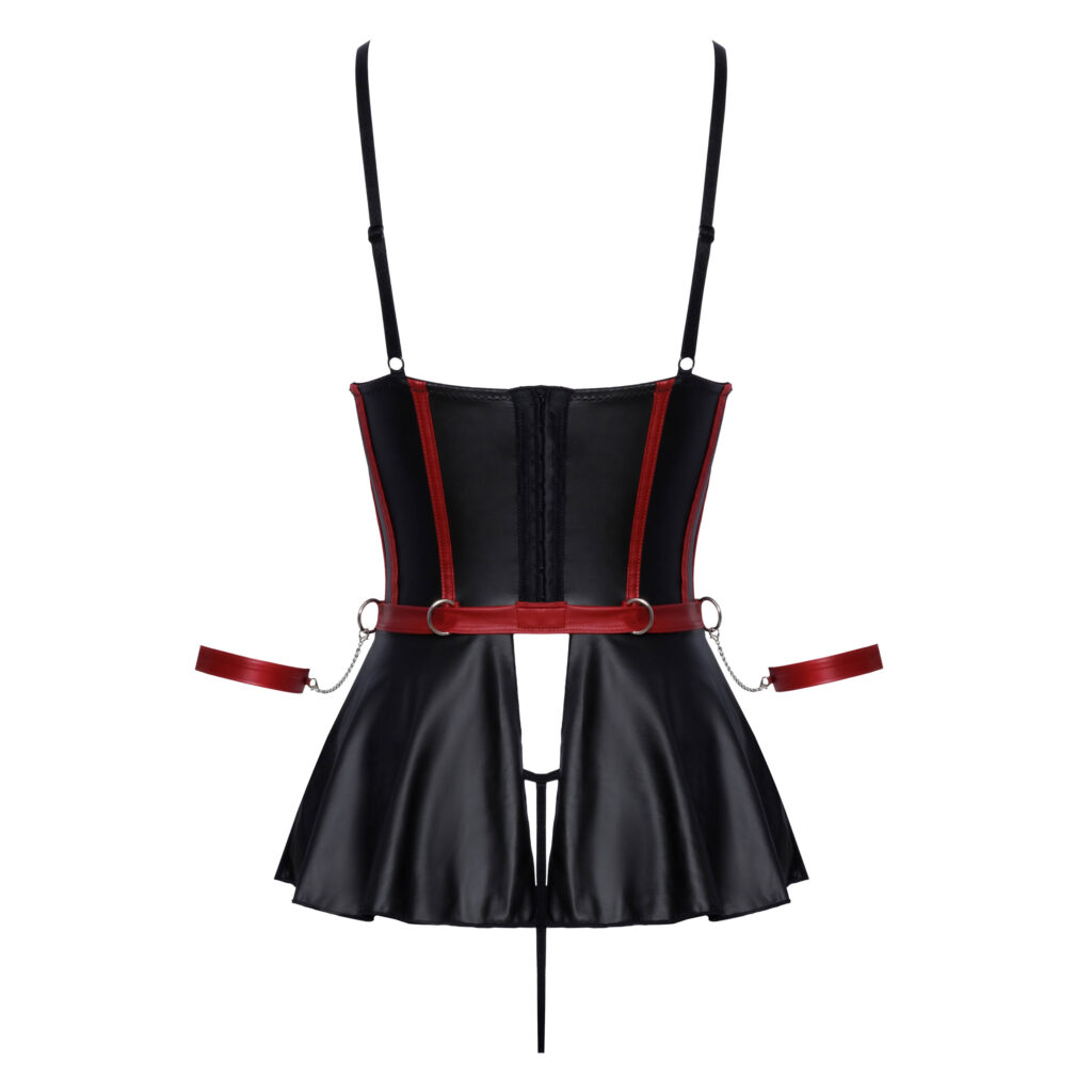 Wetlook Longline BH med nederdel, Trusser og Armlænker