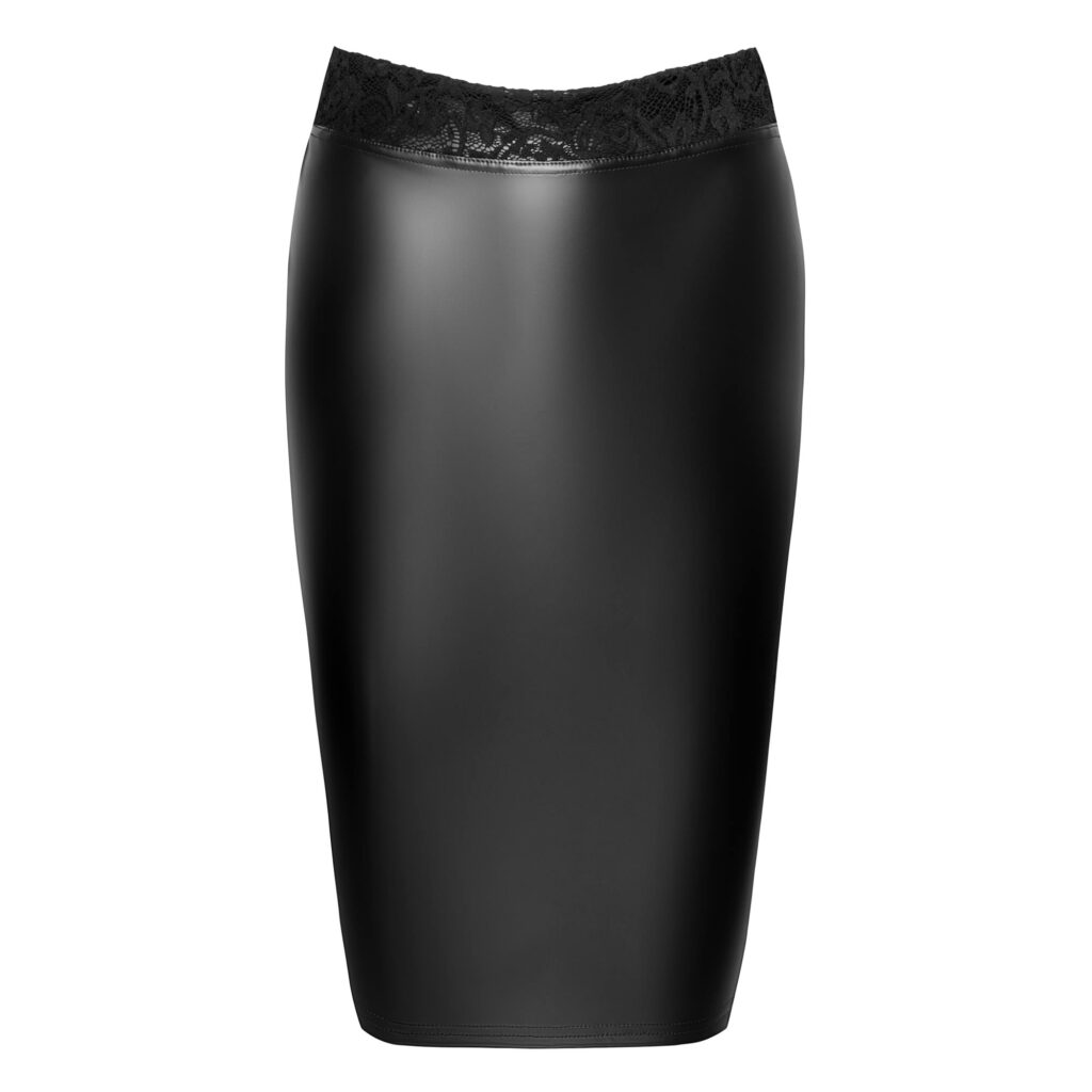 Noir Wetlook og Blonde Nederdel med Pencil Skirt Snit