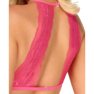 Kissable Blonde BH Sæt med Satin Sløjfe i Pink