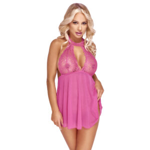 Blonde og Tyl Babydoll i Pink
