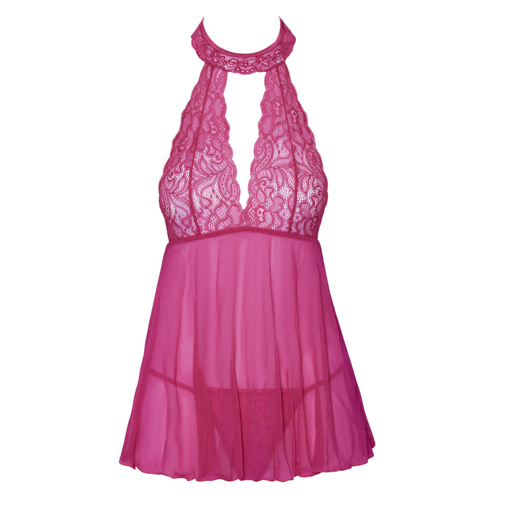 Blonde og Tyl Babydoll i Pink