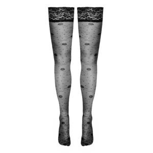 selvsiddende-stroemper-med-rose-moenster