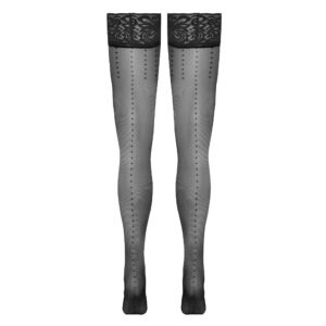 Selvsiddende strømper med Prikker og Søm