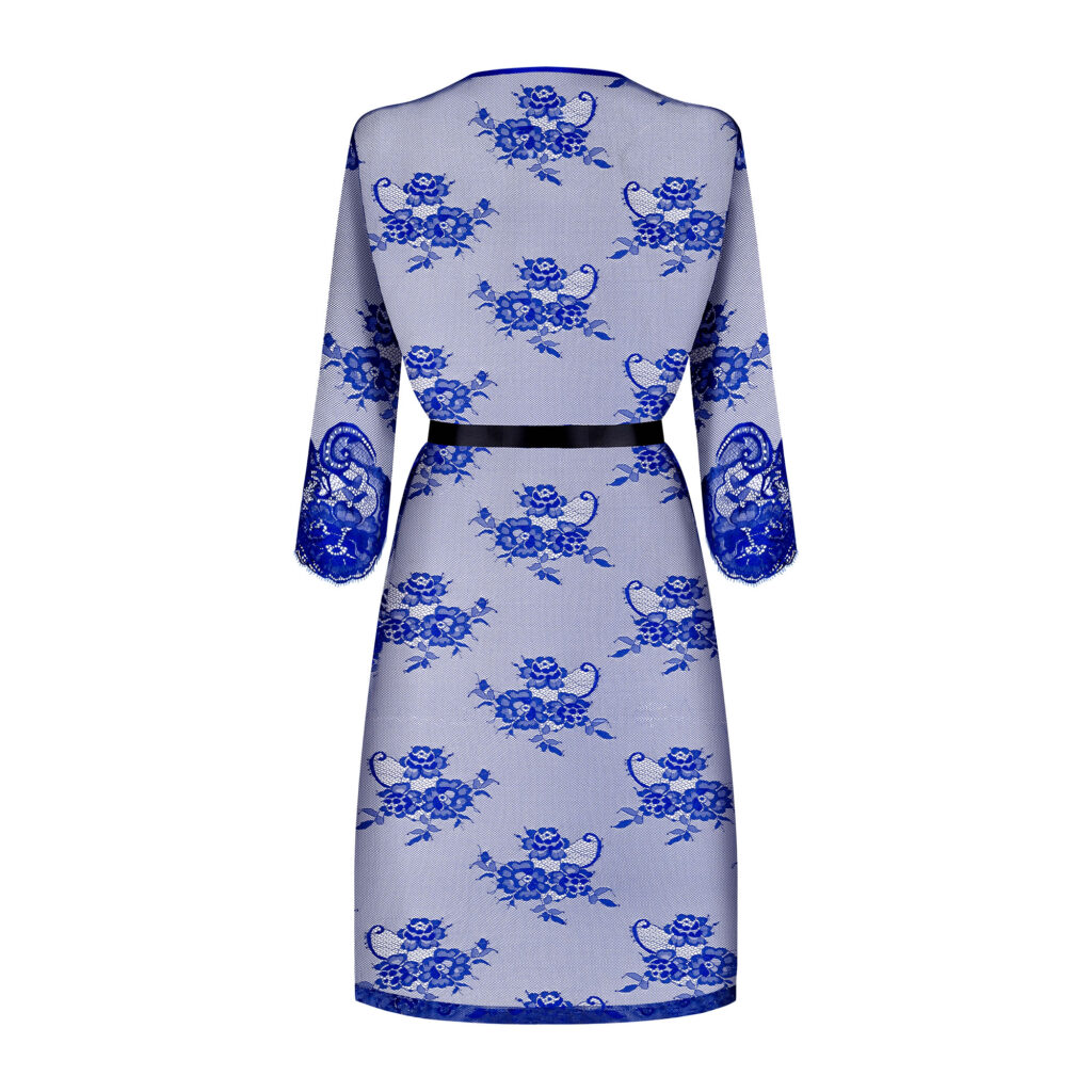 Obsessive Cobaltess Blå Blonde Kimono