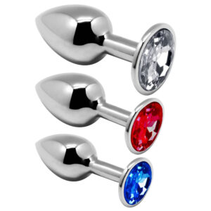 Alive Metal Anal Plug sæt med 3 Plugs