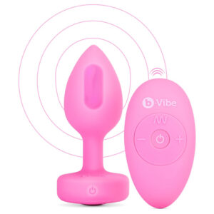 B-Vibe Vibrating Heart Anal Plug med Fjernbetjening