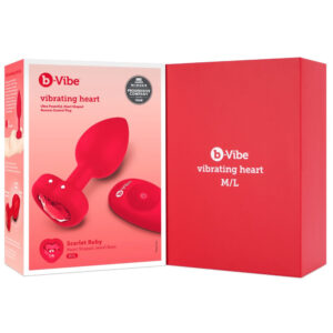 B-Vibe Vibrating Heart Anal Plug med Fjernbetjening