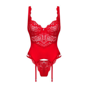 Obsessive Amor Cherris Bustier og Lingeri sæt i Rød