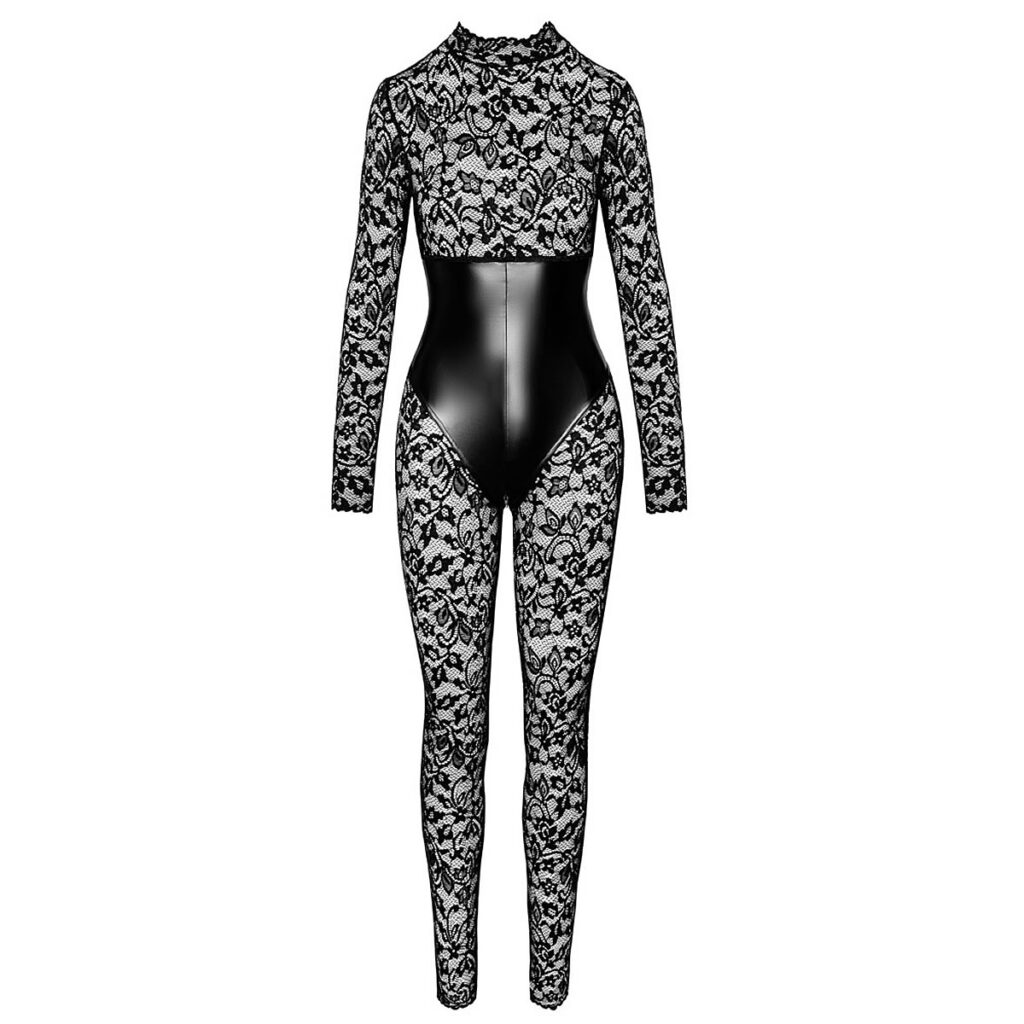 Noir Blonde Jumpsuit med Wetlook Korset indsats