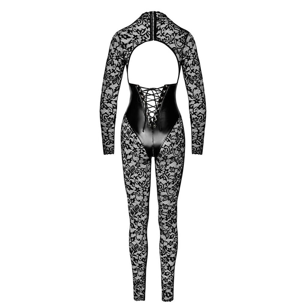 Noir Blonde Jumpsuit med Wetlook Korset indsats