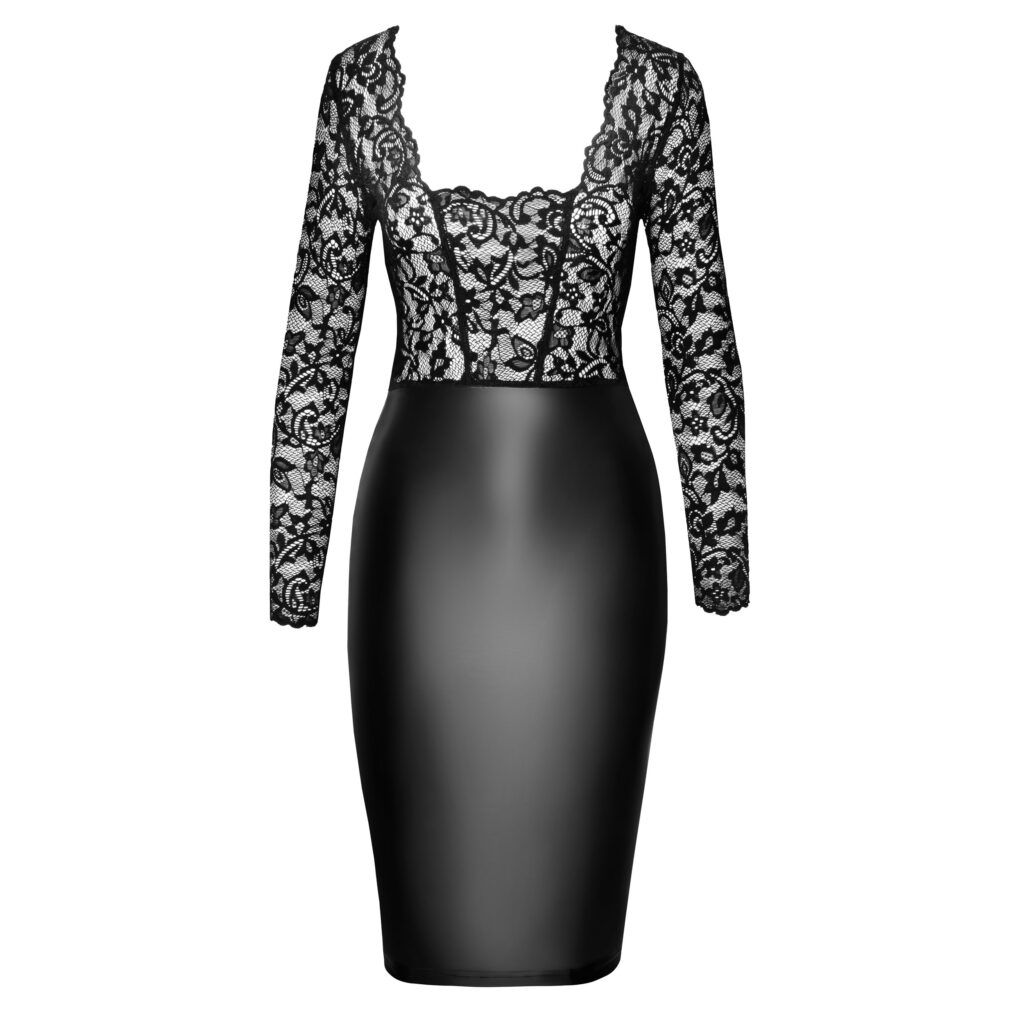 Noir Wetlook og Blonde Kjole