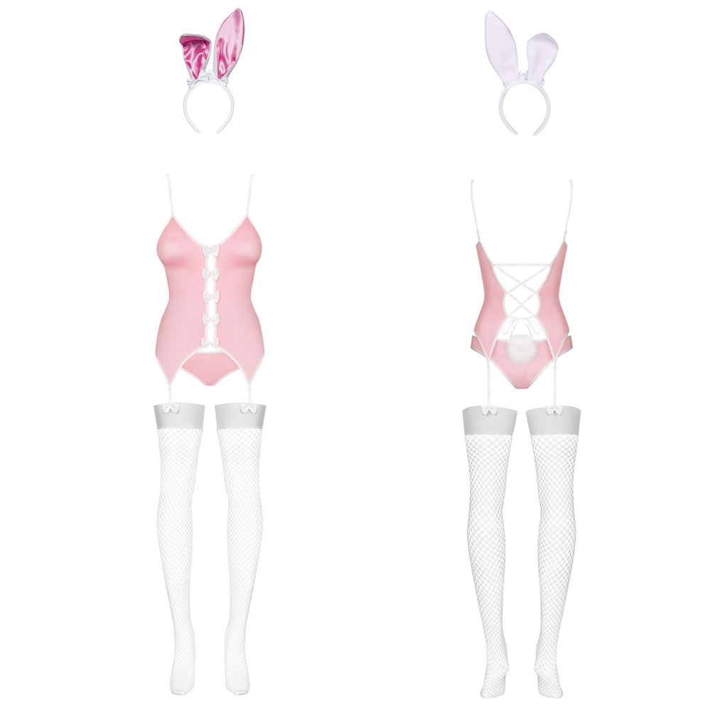 Obsessive Bunny Bustier Kostume i Pink