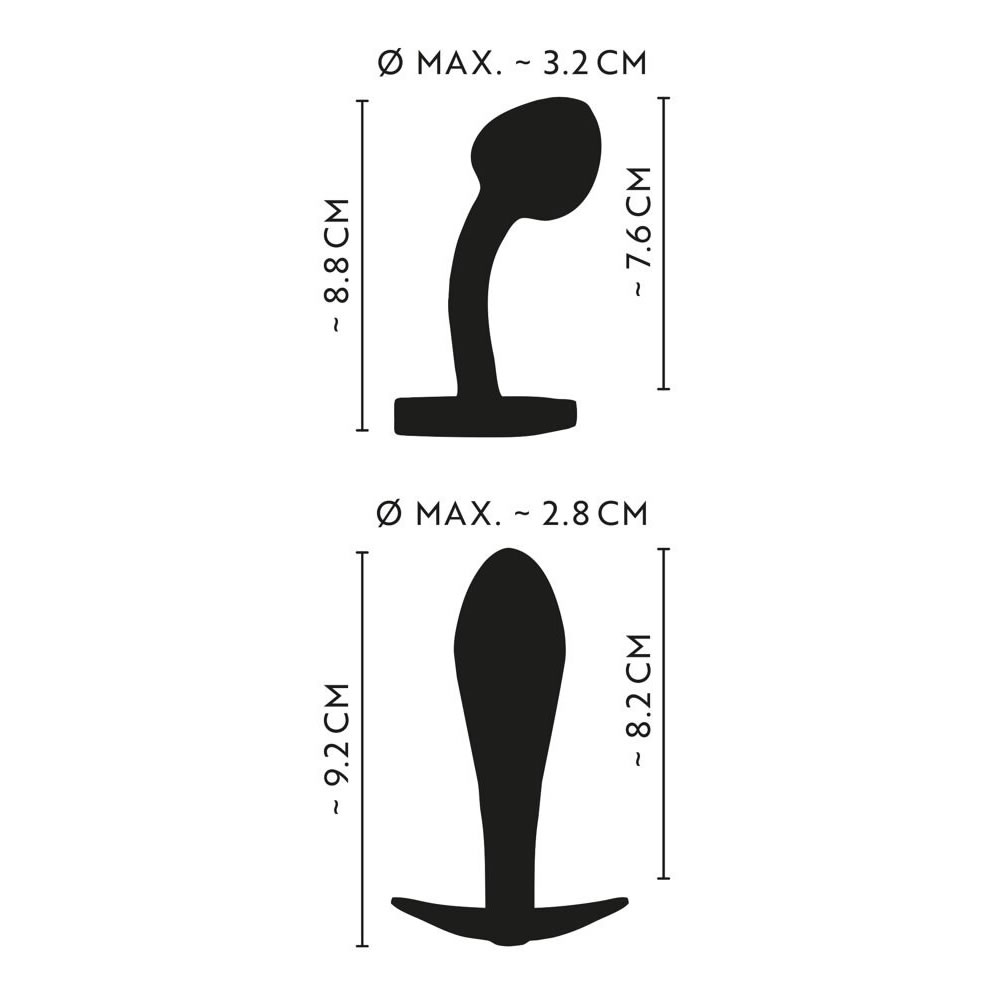 Forkæl dine sanser med dette eksklusive metal anal plug sæt i regnbuefarver fra ANOS, der omfatter to skinnende anal plug i metallisk regnbuefinish.