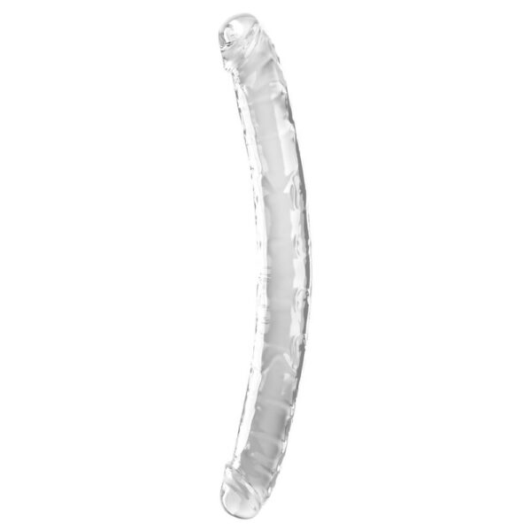 King Cock Dobbeltdildo i Transparent 58 cm