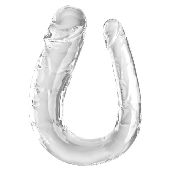 King Cock Double Troble Dobbelt Dildo i Transparent