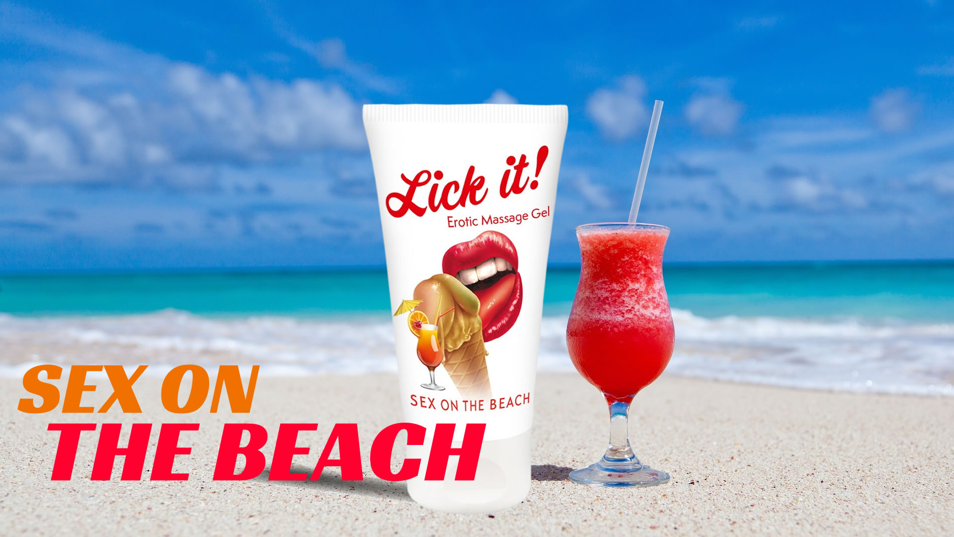 Lick It Glidecreme med Sex On The Beach Aroma