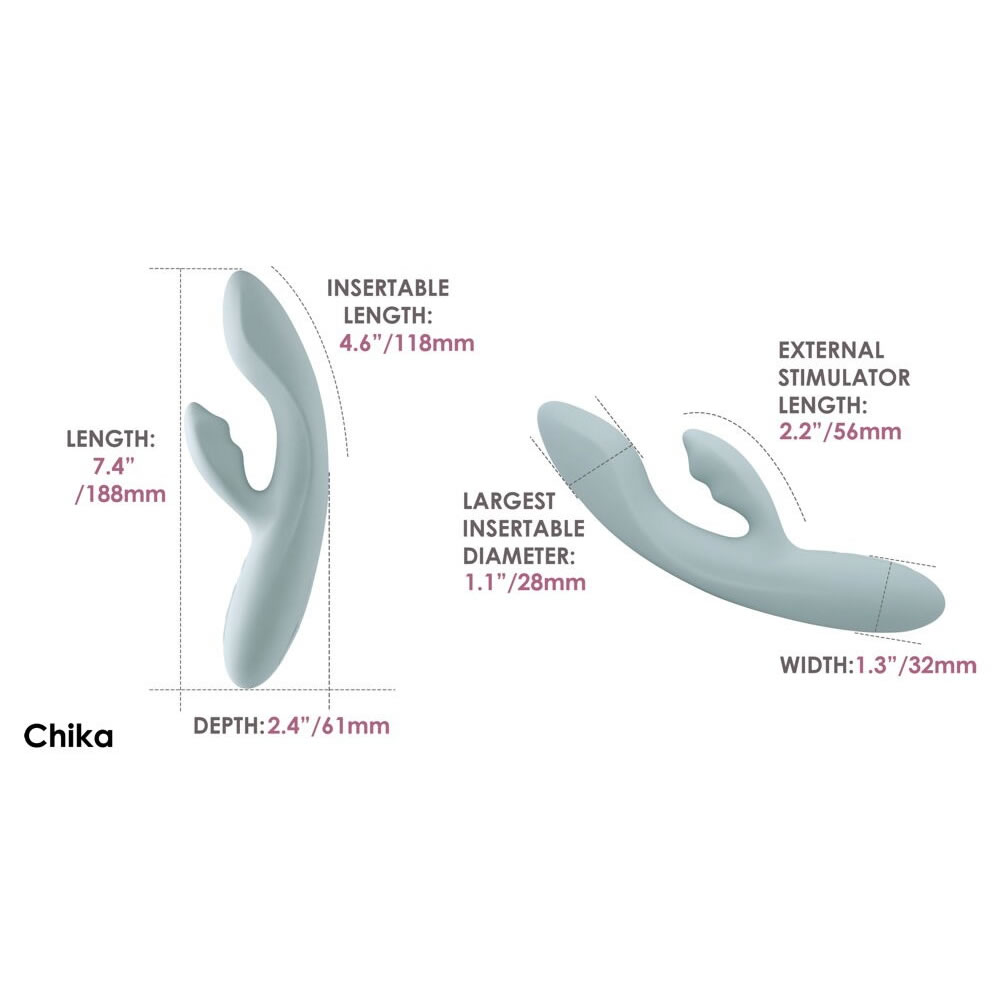 Svakom Chika Rabbit Vibrator med App Styring og Varmefunktion