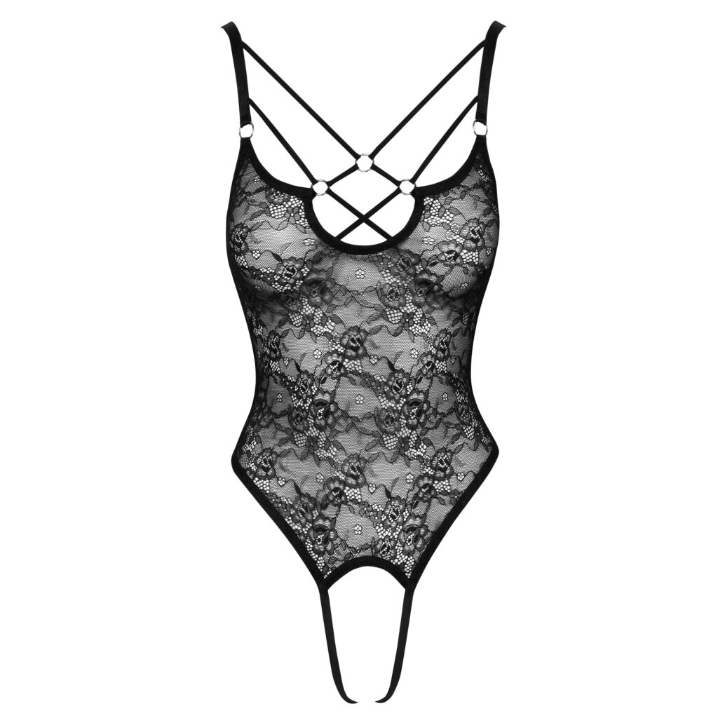 Bundløse Blonde Body med String Detaljer