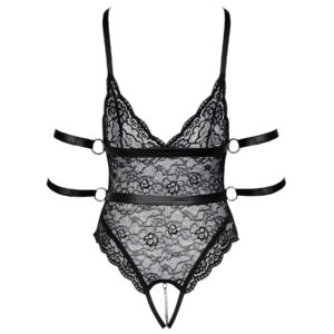 Blonde Body med Wetlook Harness og Håndjern