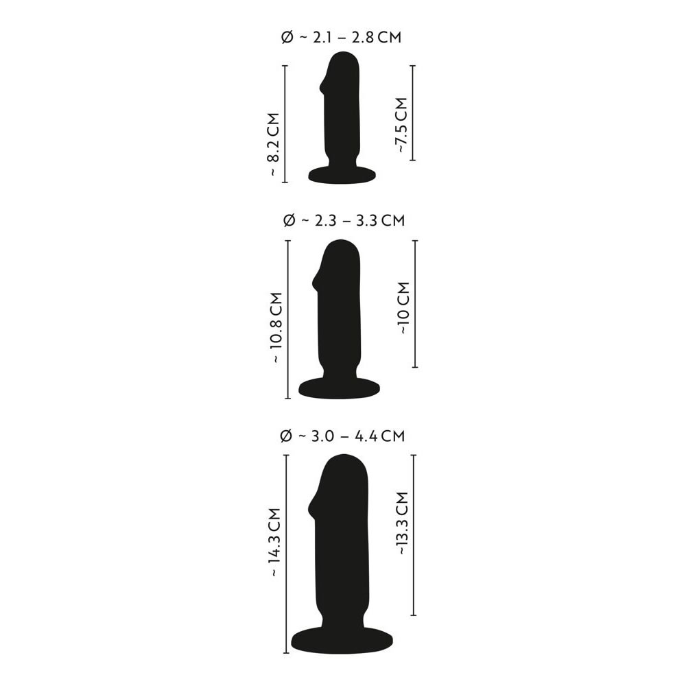Anos Anal Plug Training Kit 3-delt Sæt
