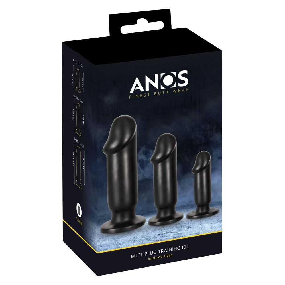 Anos Anal Plug Training Kit 3-delt Sæt