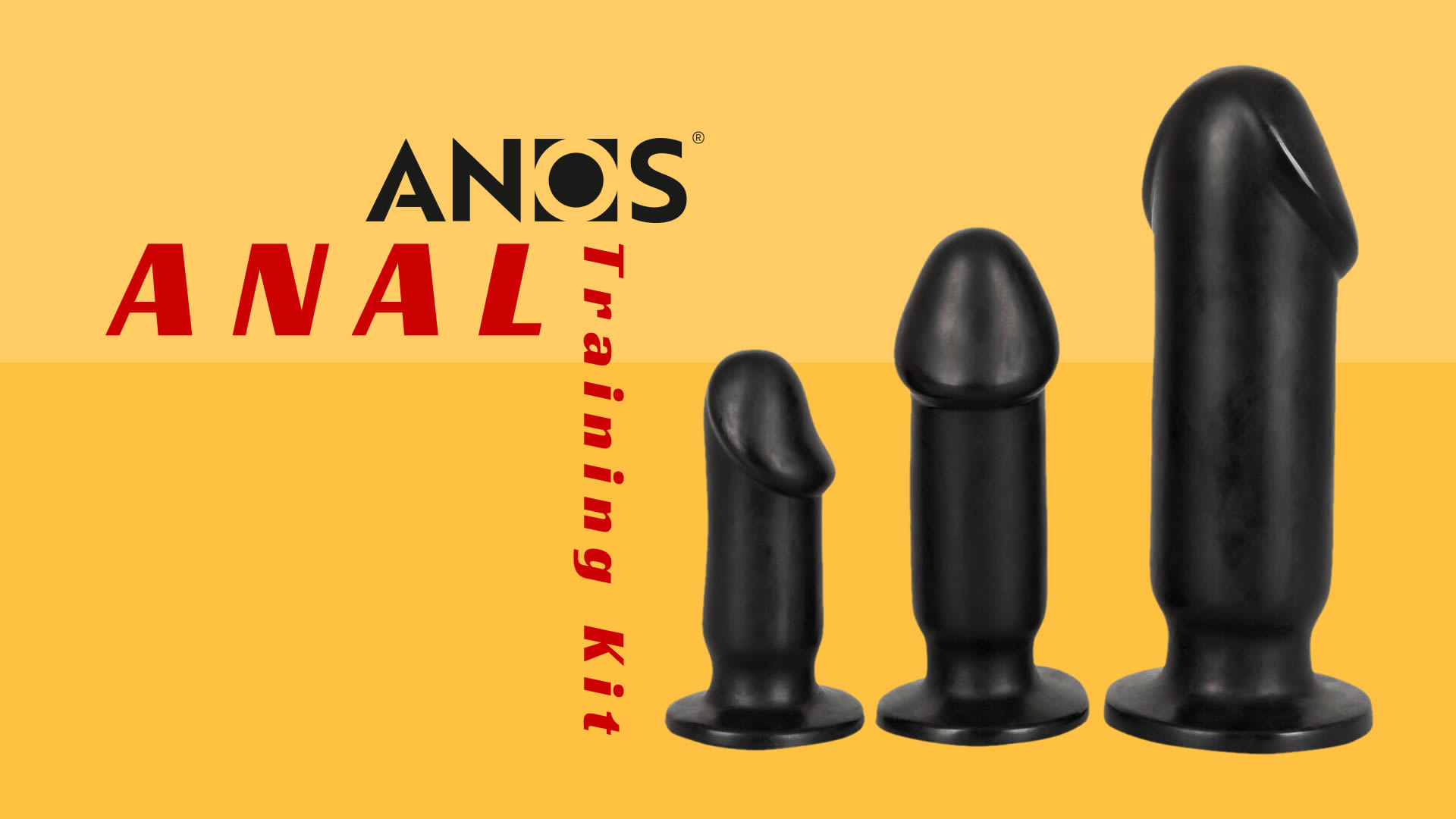 Anos Anal Plug Training Kit 3-delt Sæt