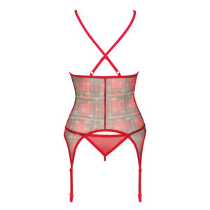 Bustier og Trusse sæt Jollymore i Rød og Grøn Tern